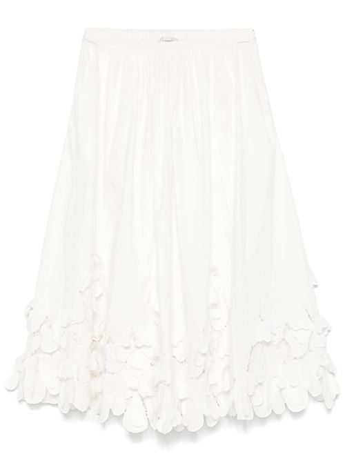 Long white skirt in pure cotton poplin FORTE FORTE | 13607BIANCO